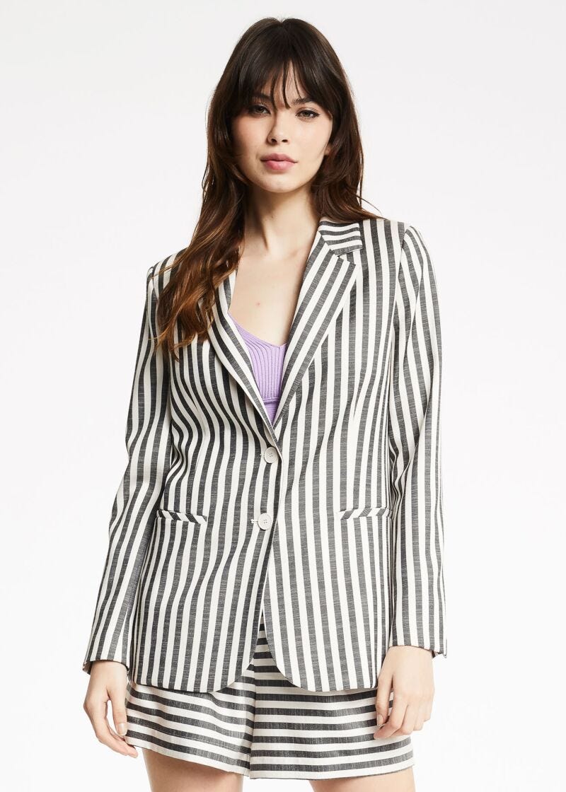 Striped blazer