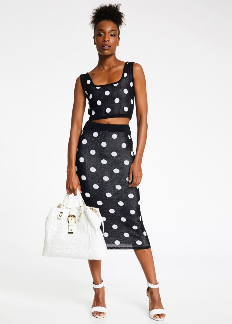 Polka-dot skirt