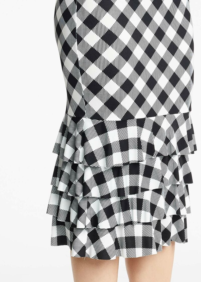 Checked skirt