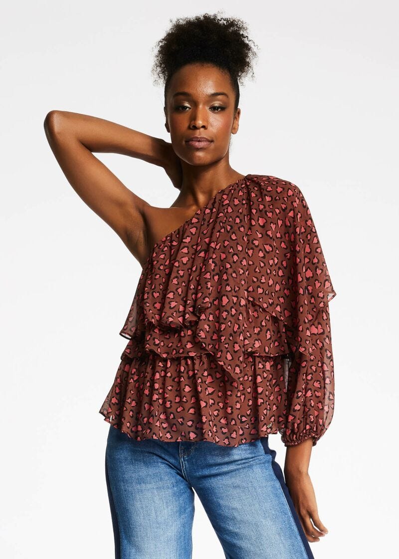 Blusa in georgette