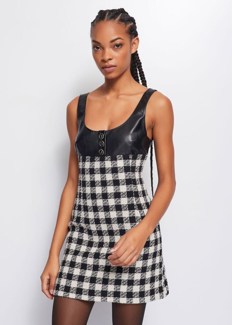 Checked dress