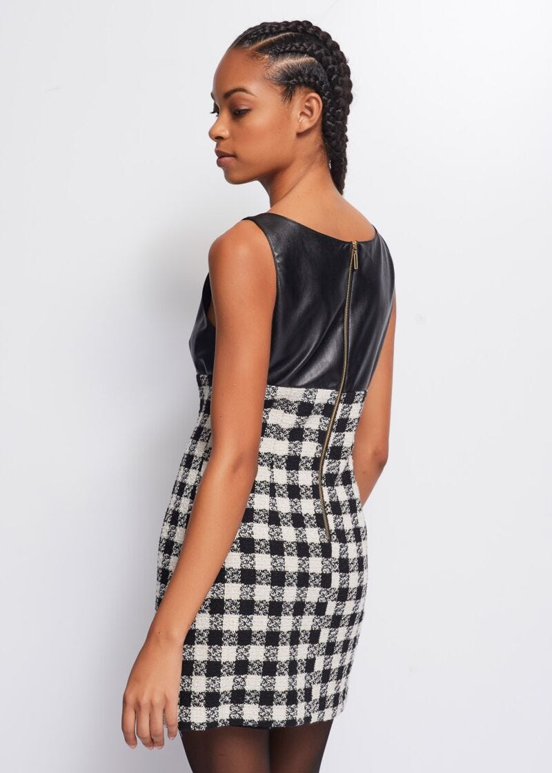 Checked dress