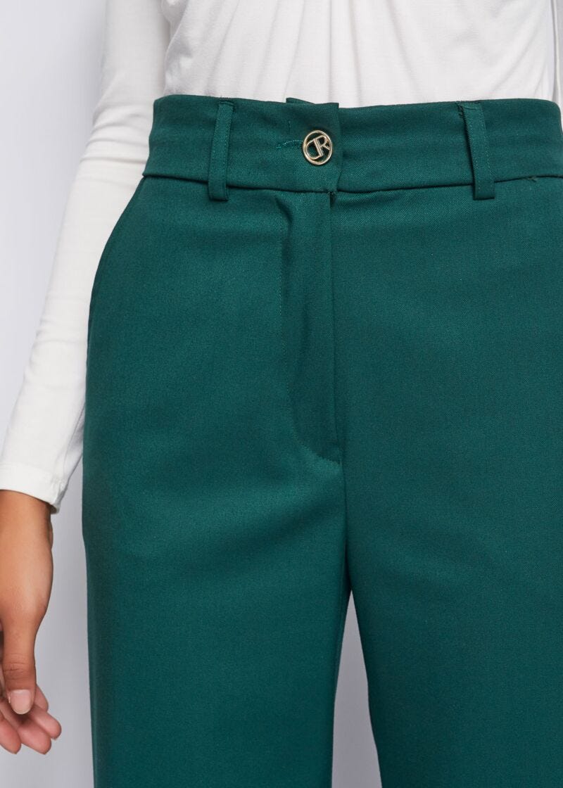 Pantaloni in flanella stretch