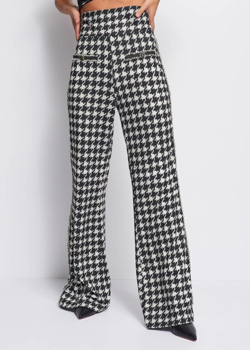 Houndstooth trousers