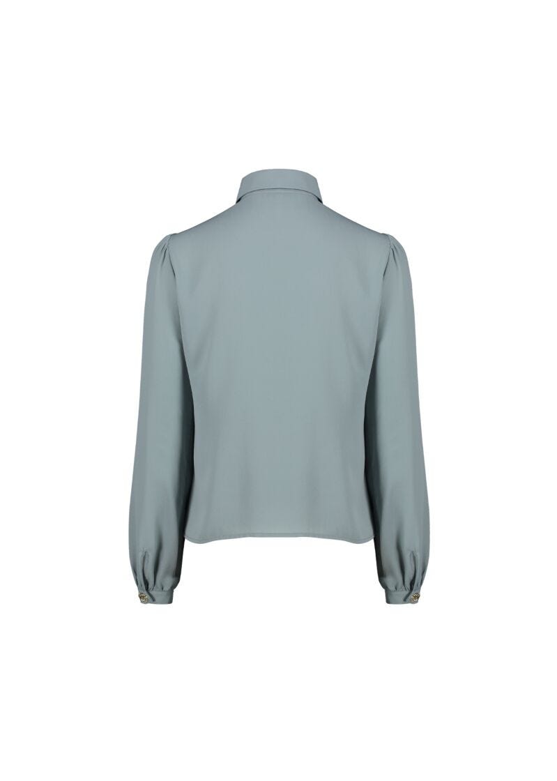 Camicia in georgette e tulle