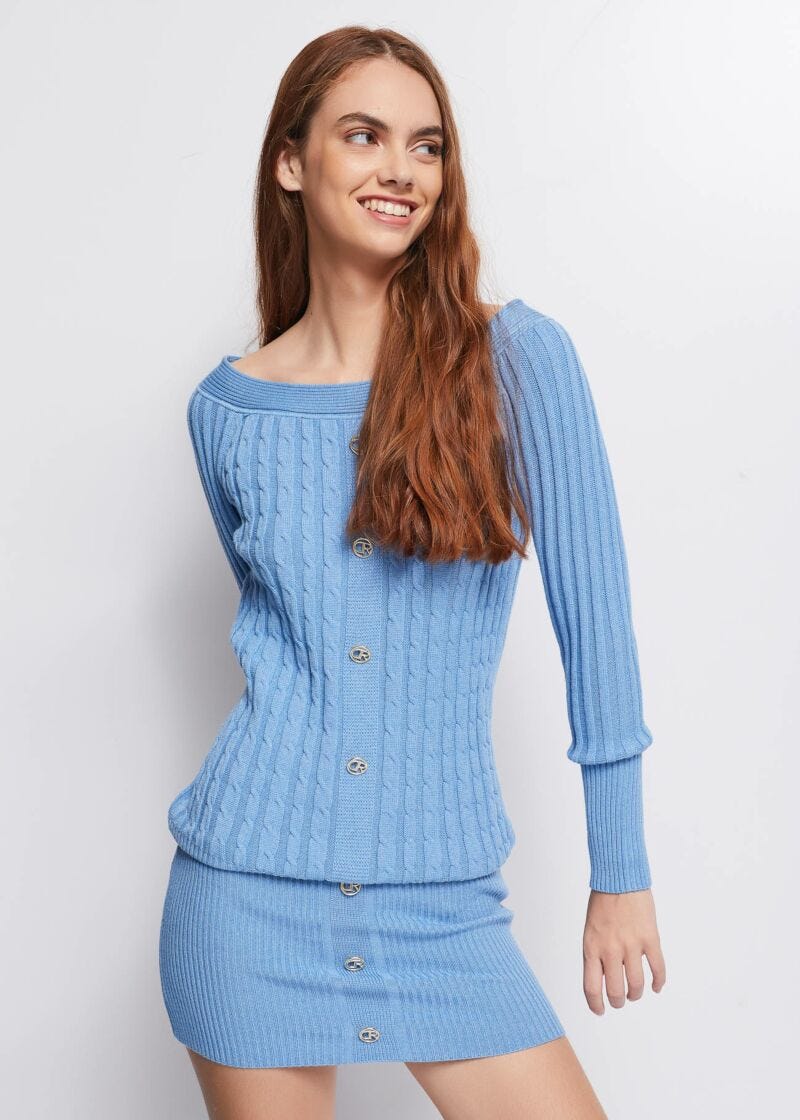 Cable knit dress