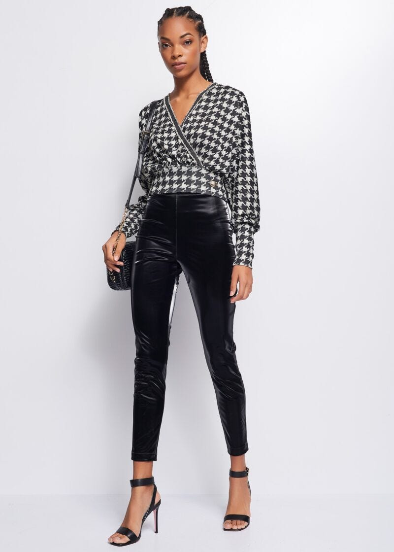 Houndstooth jumper