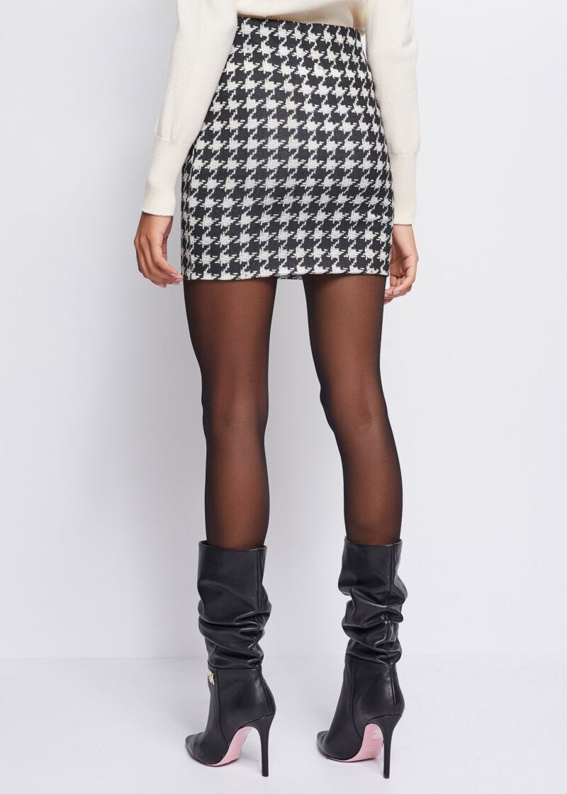 Houndstooth skirt