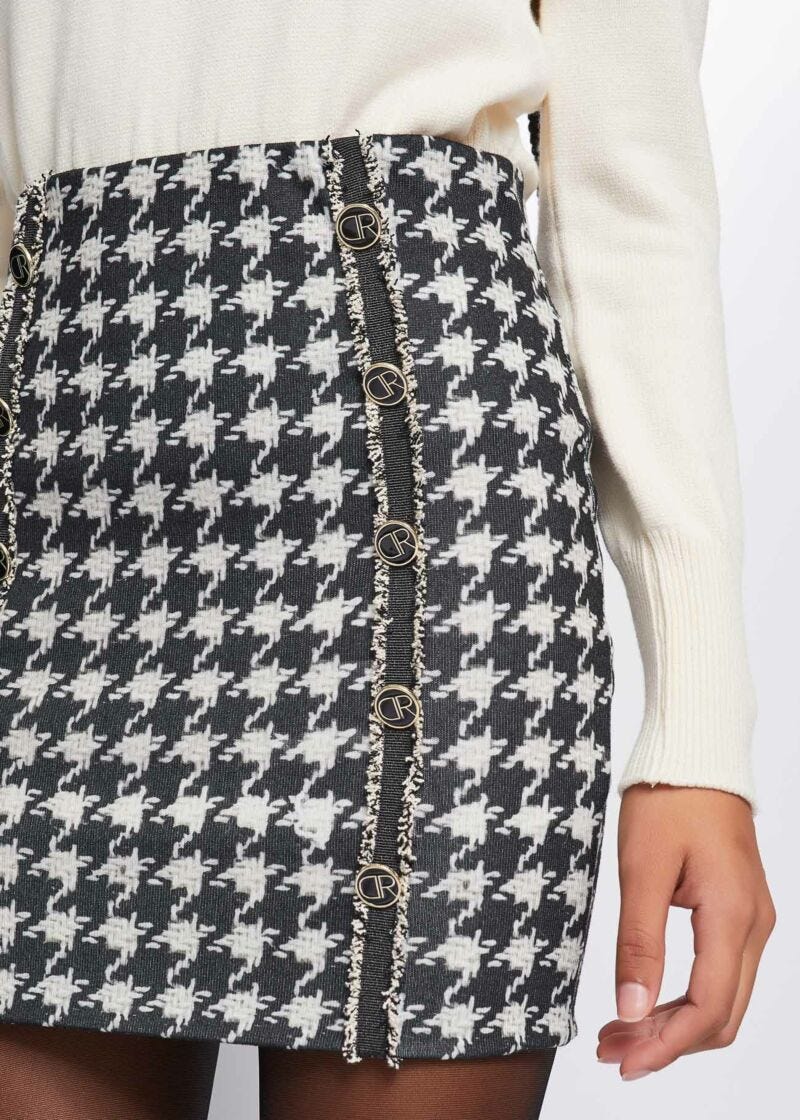 Houndstooth skirt