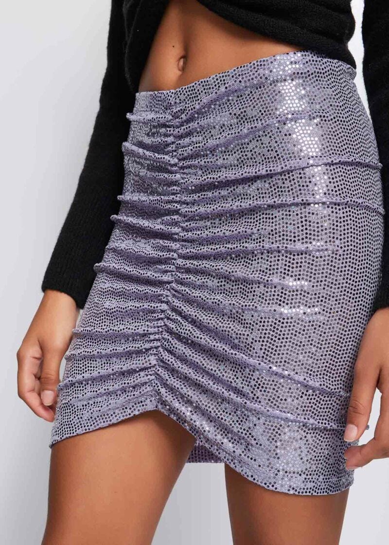 Skirt with sequins