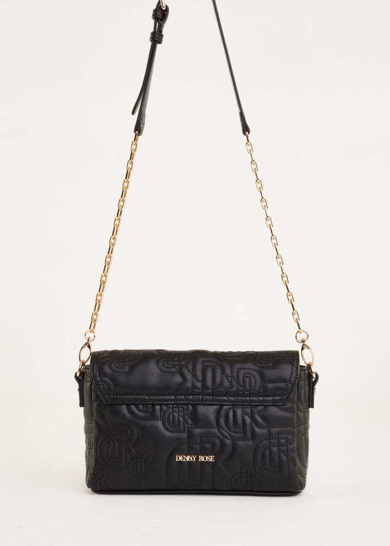 Crossbody bag in quilted faux leather