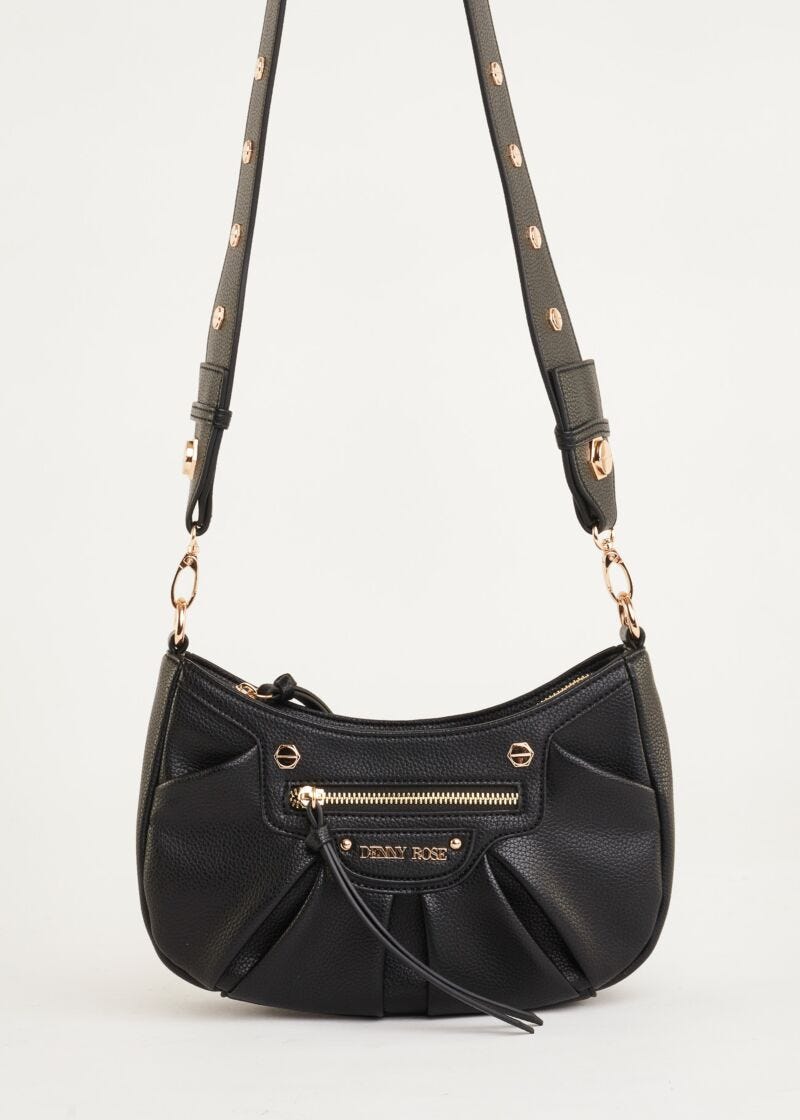 Draped crossbody bag