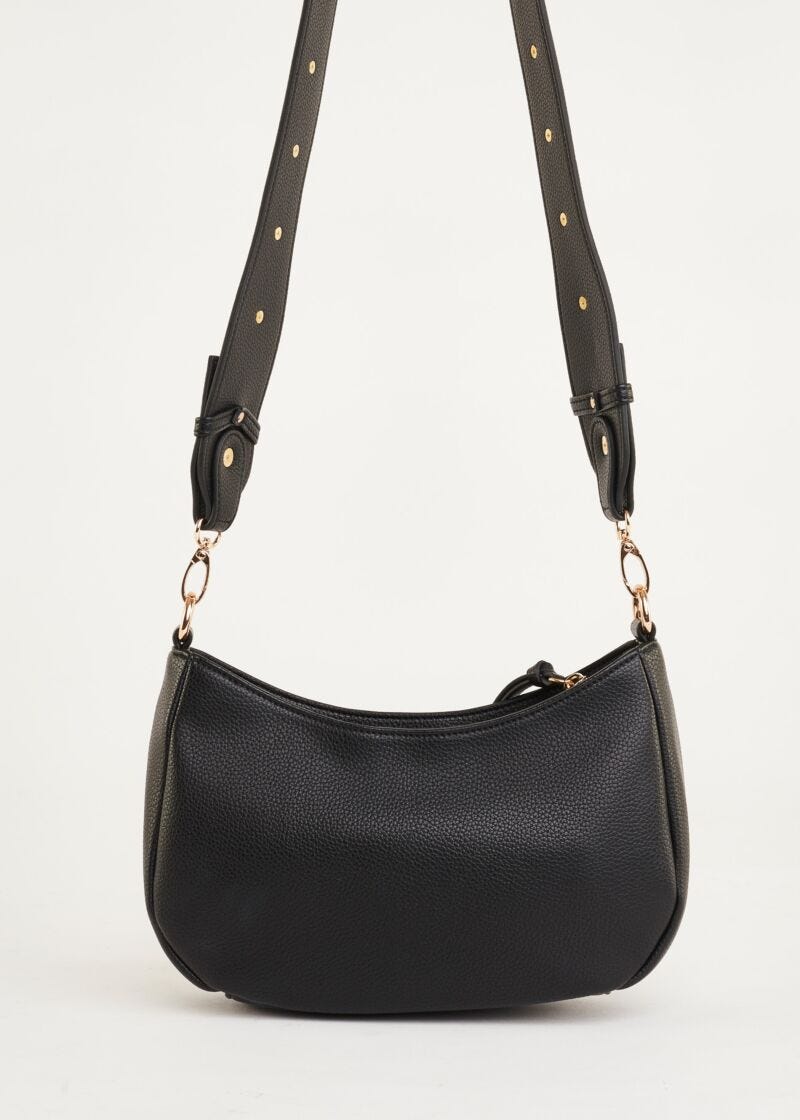 Draped crossbody bag