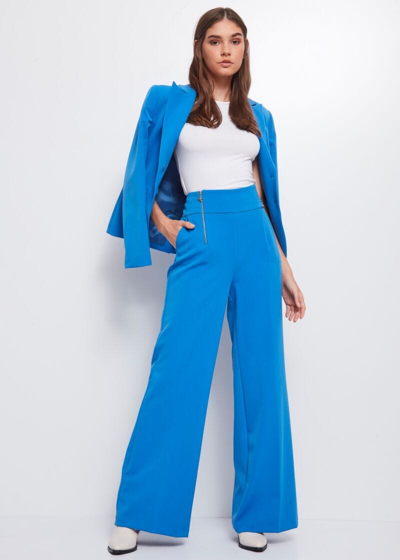 Two-way stretch fabric trousers