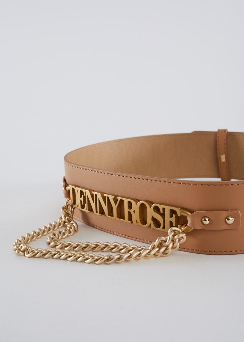 Bustier belt with logo