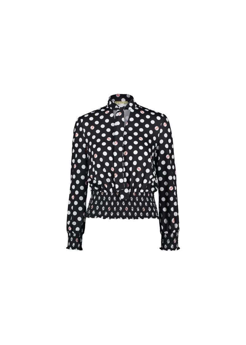 Polka-dot blouse