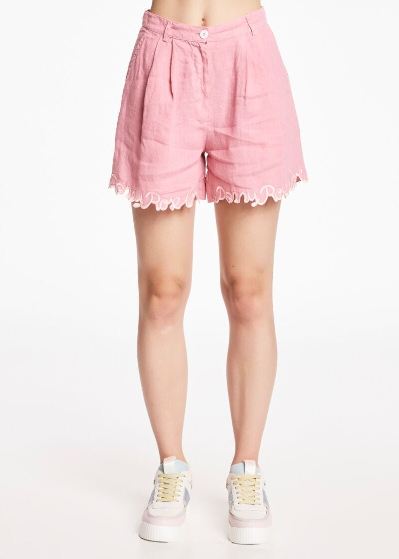 Linen Bermuda shorts