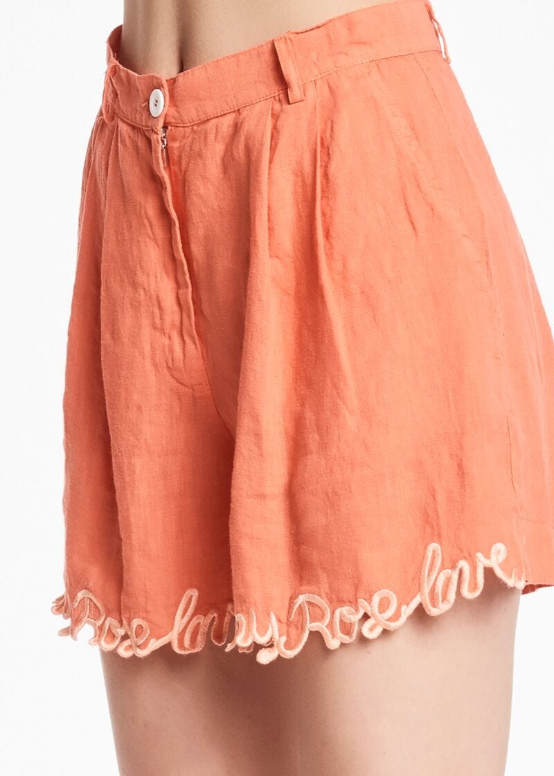 Linen Bermuda shorts