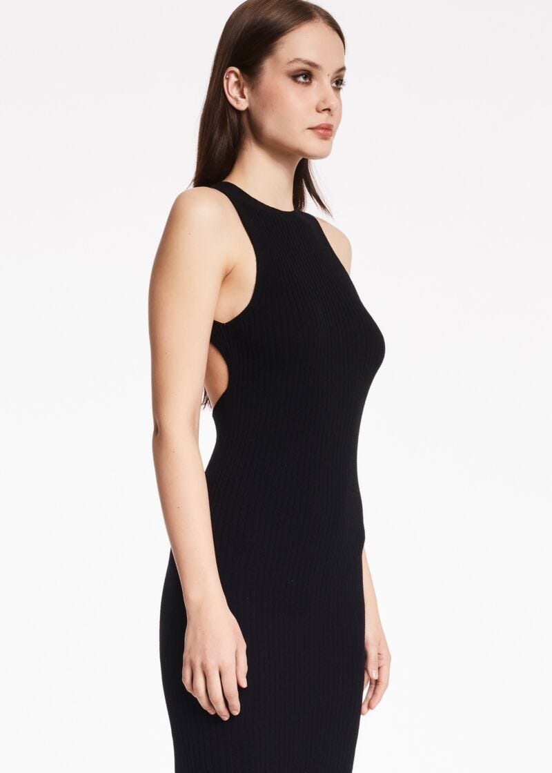 Crew-neck dress