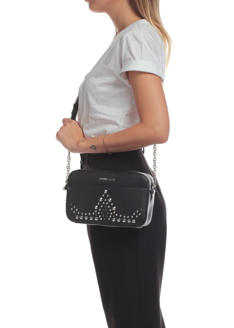 Eco-leather crossbody bag