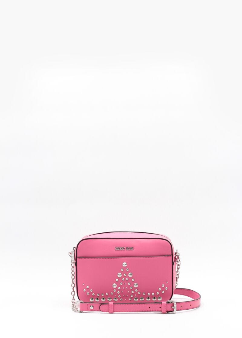 Crossbody in ecopelle con logo