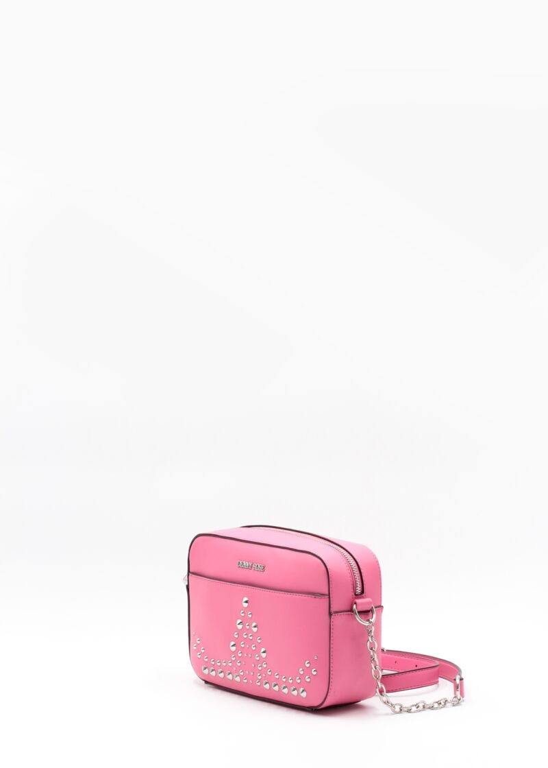 Crossbody in ecopelle con logo