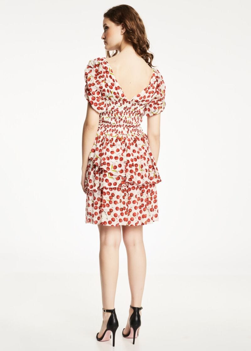 Viscose dress with print