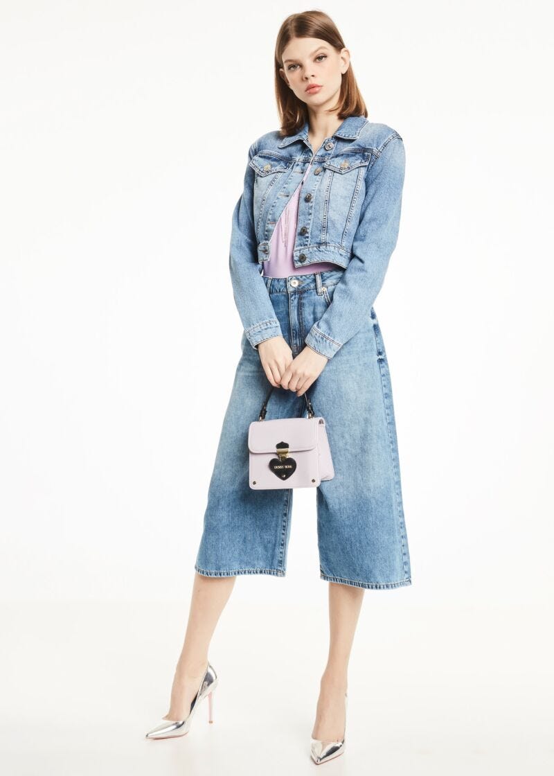 Giubbotto in denim di cotone