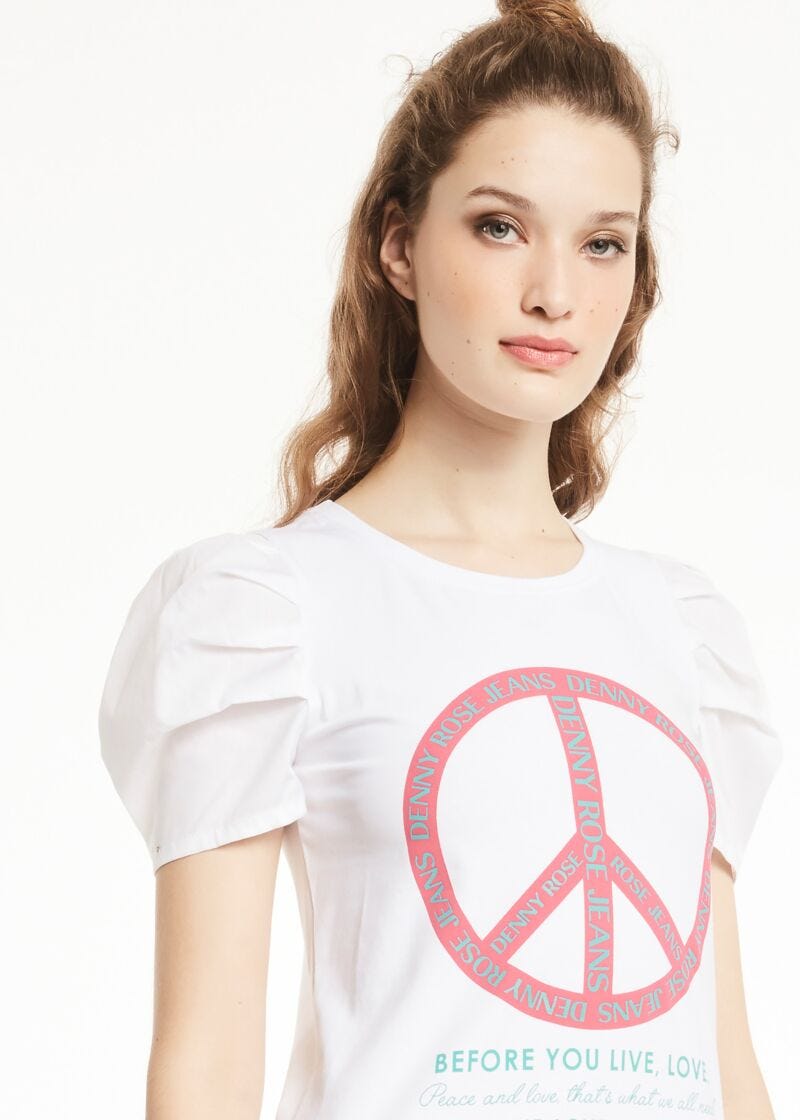 Stretch cotton T-shirt