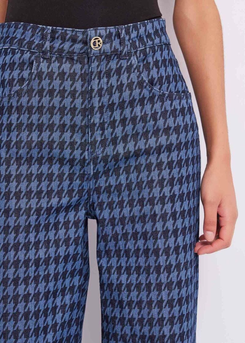 Houndstooth jeans