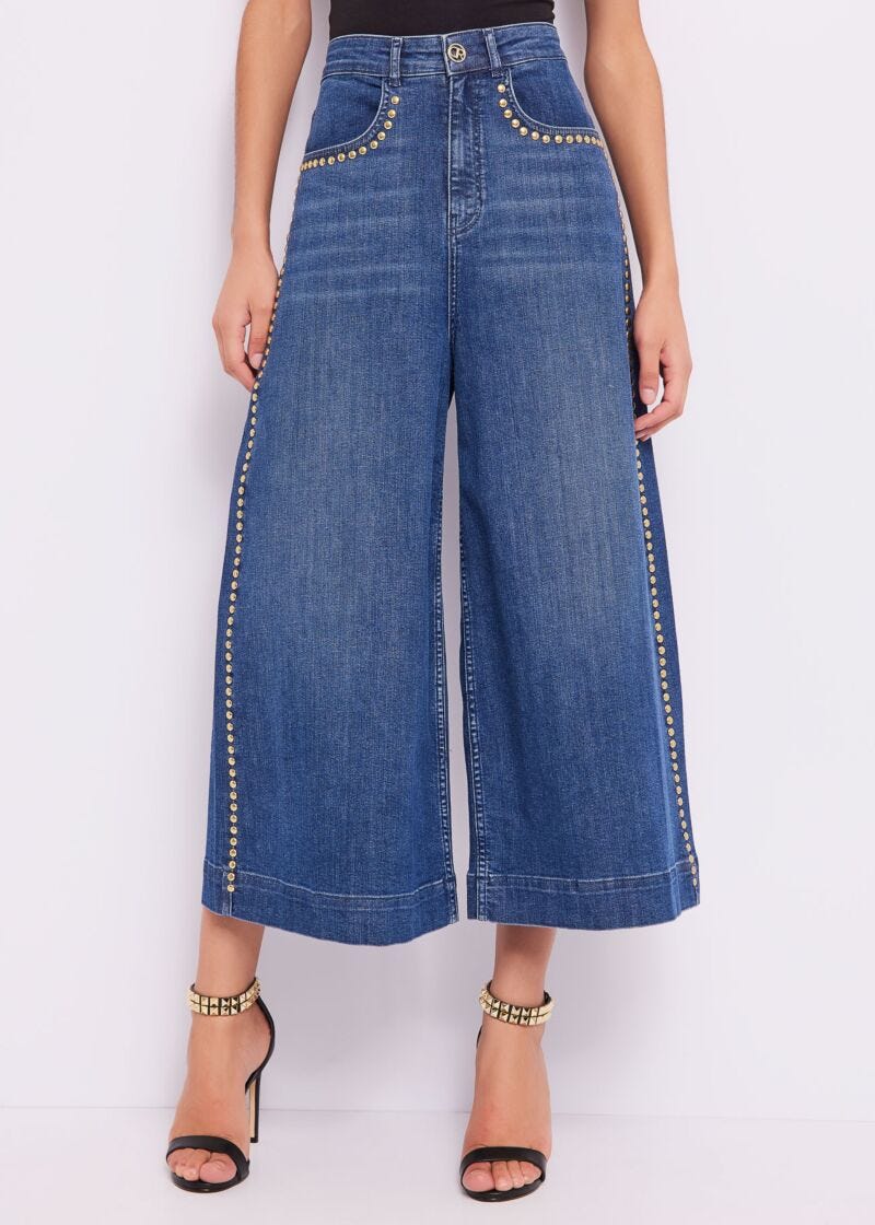 Jeans con borchie