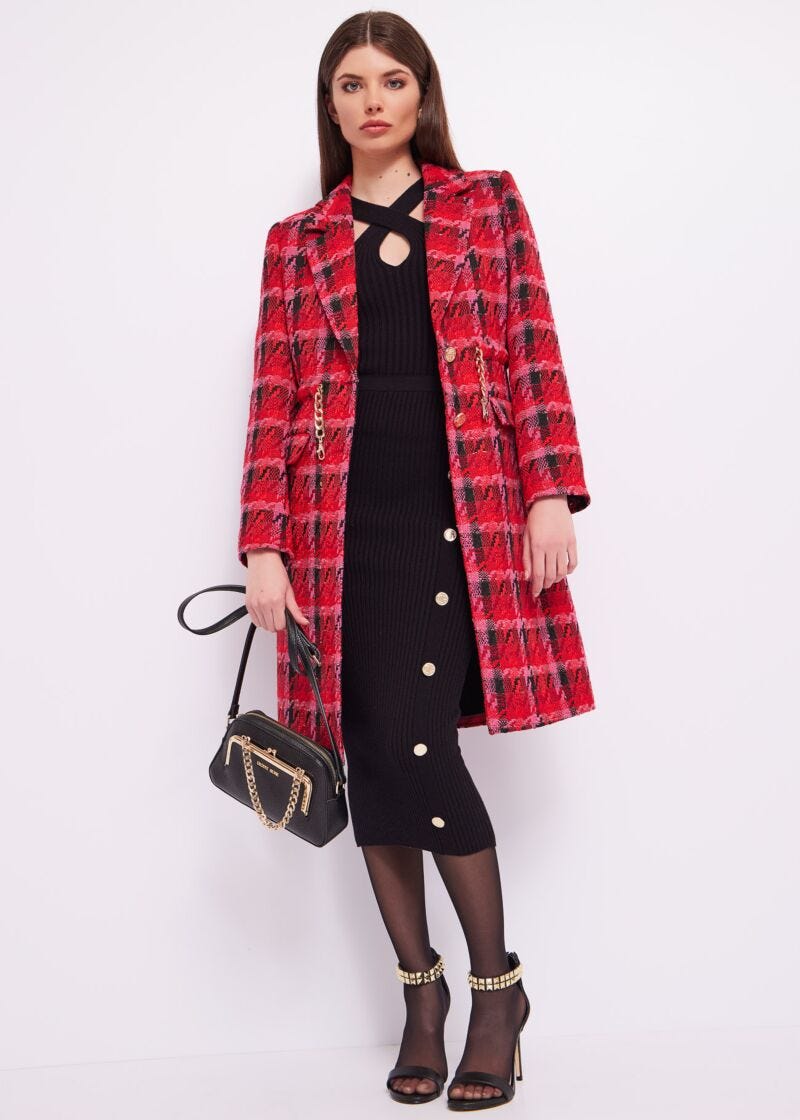 Houndstooth coat