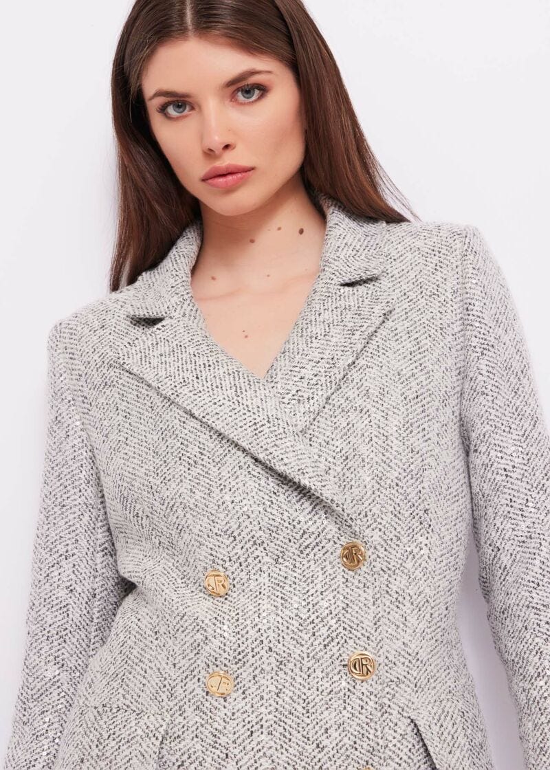 Cappotto con paillettes