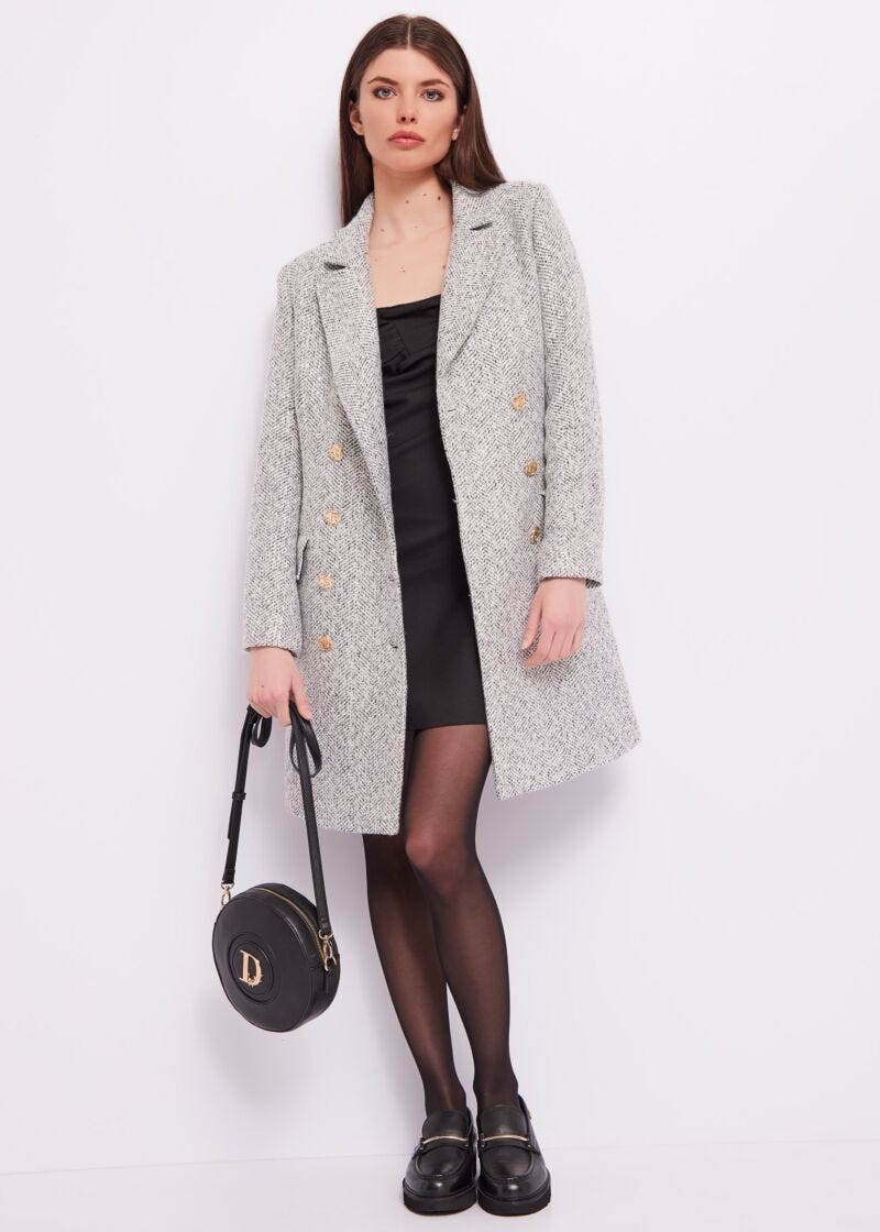 Cappotto con paillettes