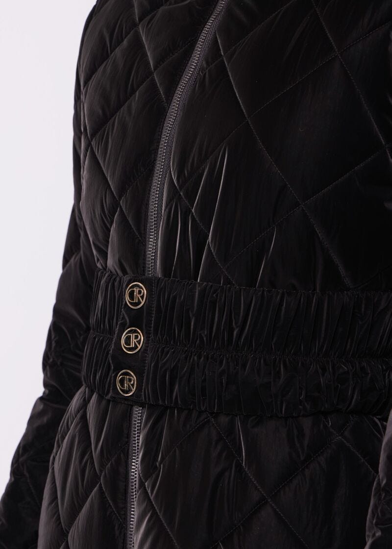 Hooded down jacket