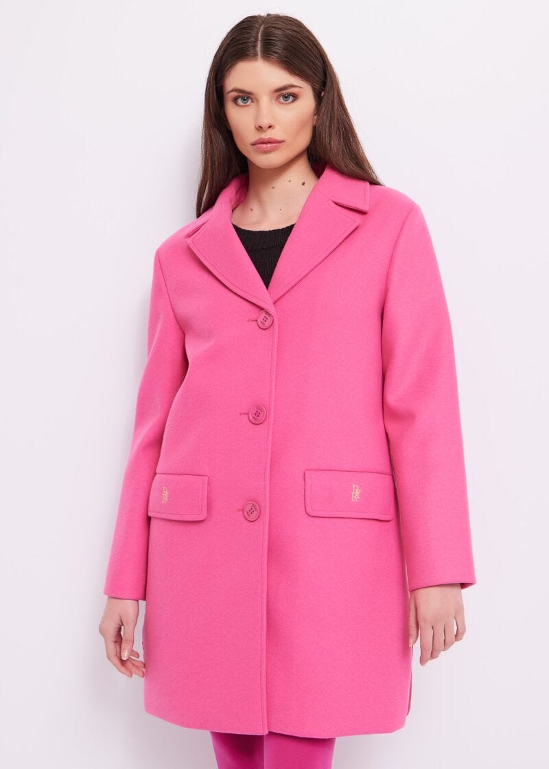 Wool-blend coat