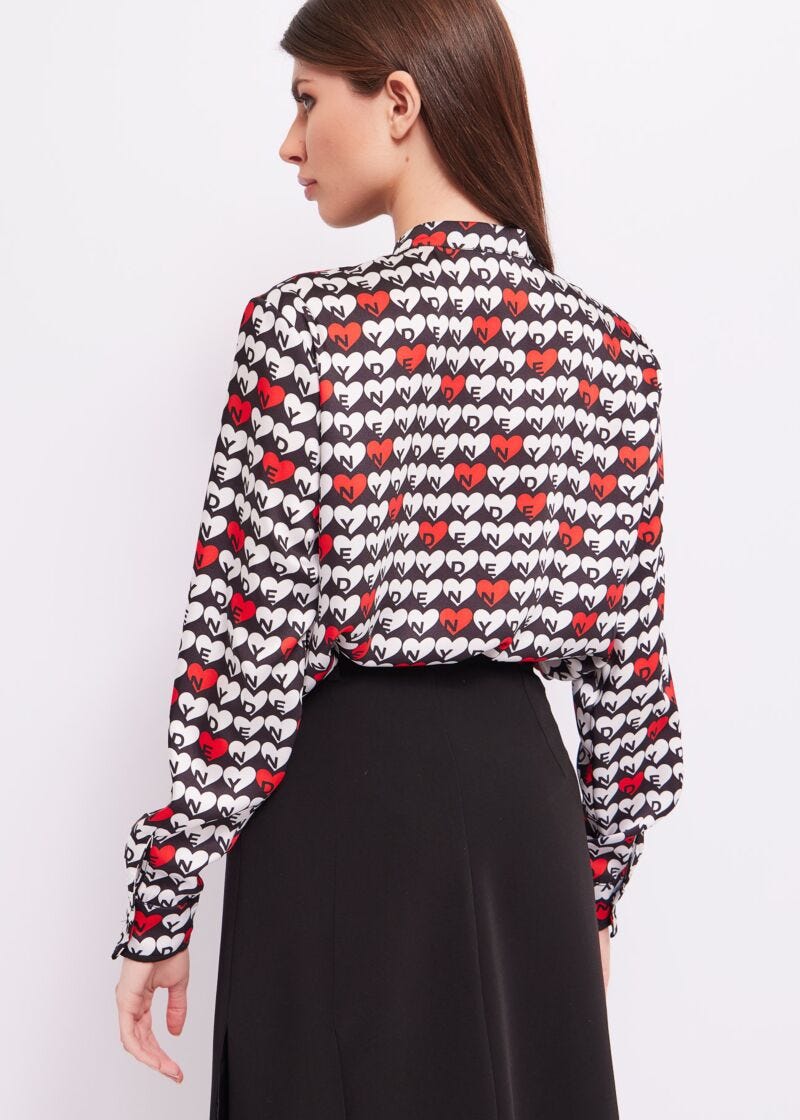 Shirt with hearts