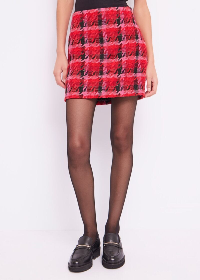 Houndstooth miniskirt