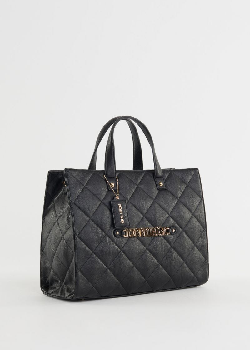 Quilted shopper bag