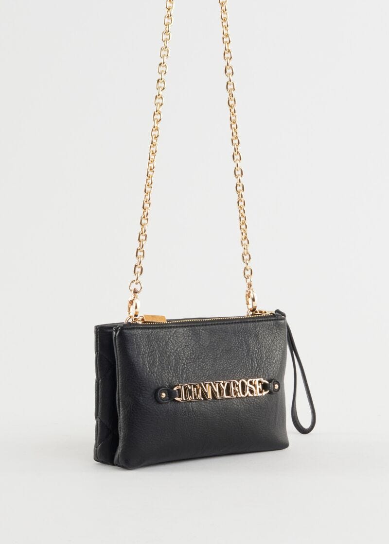 Faux-leather crossbody bag