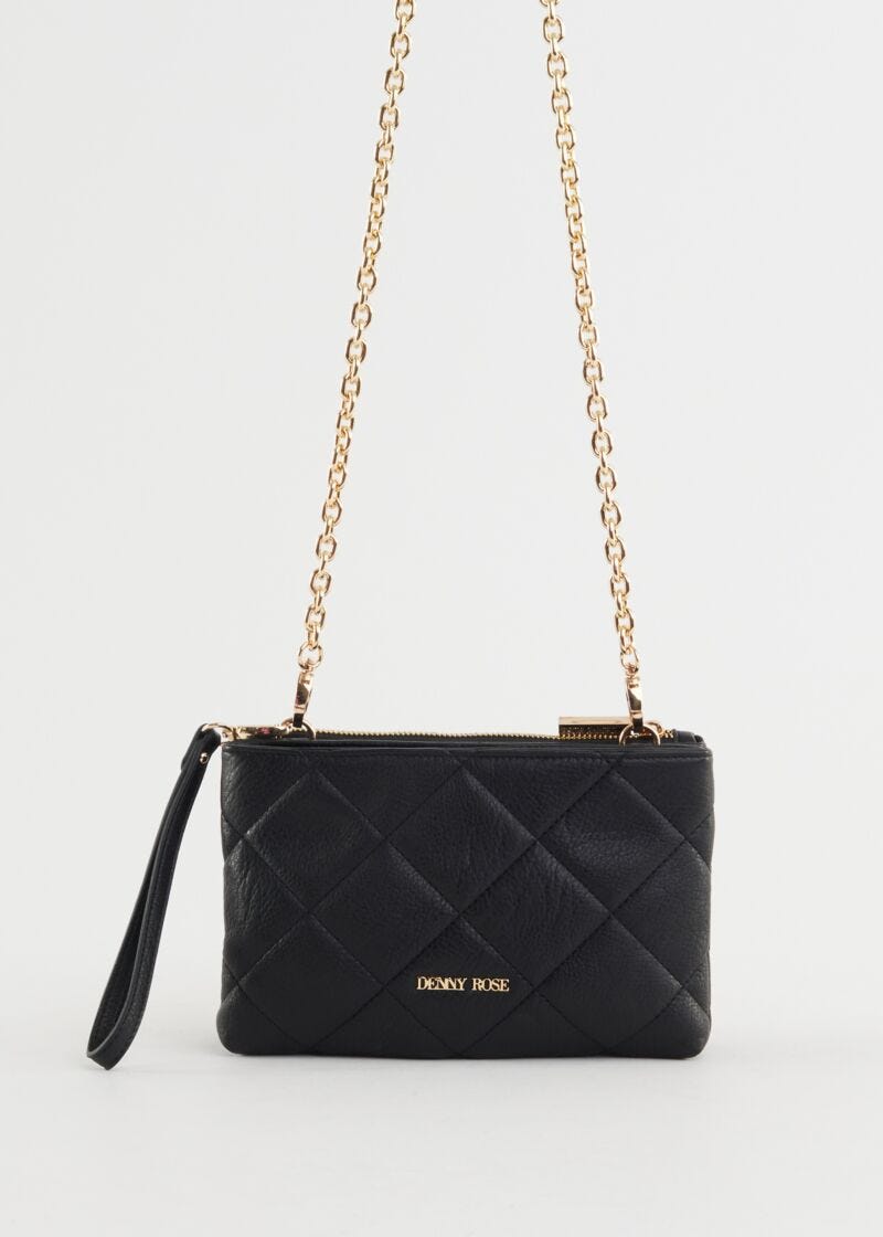 Faux-leather crossbody bag