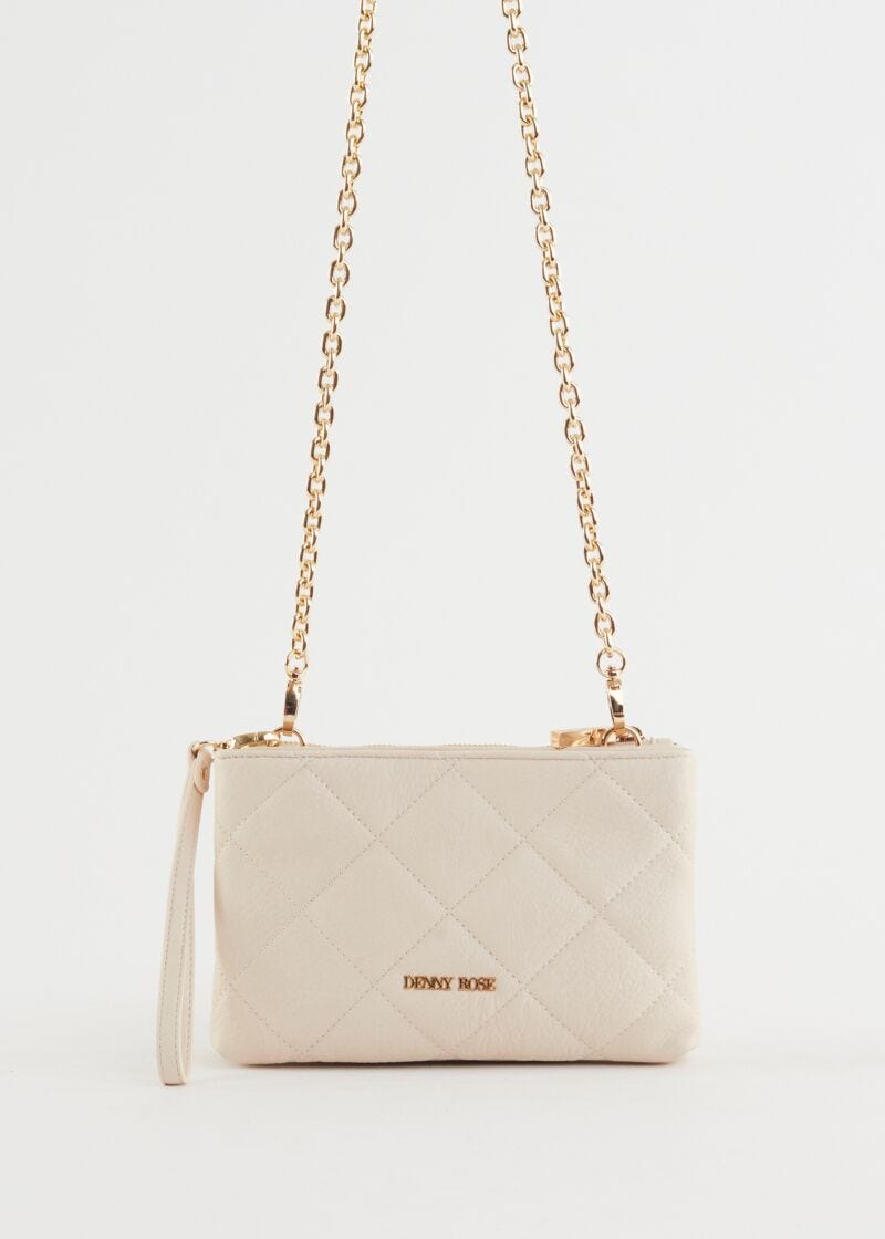 Faux-leather crossbody bag