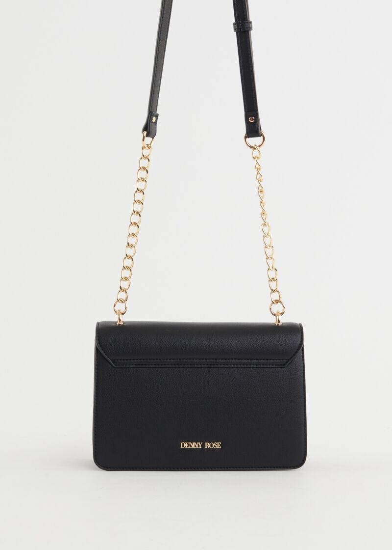 Faux-leather crossbody bag