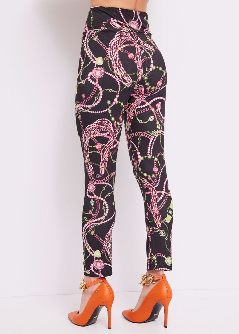 Leggings in printed jersey