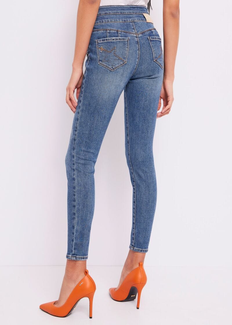 Jeggings con bottoni