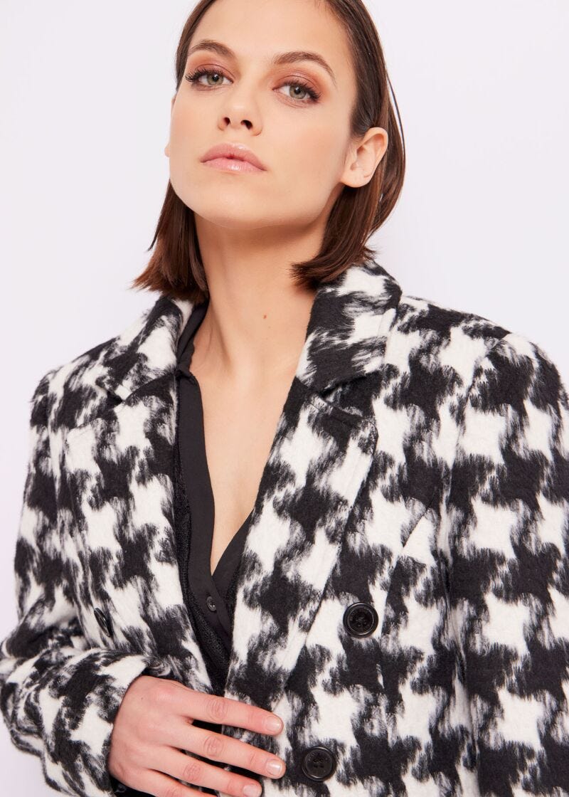 Houndstooth coat