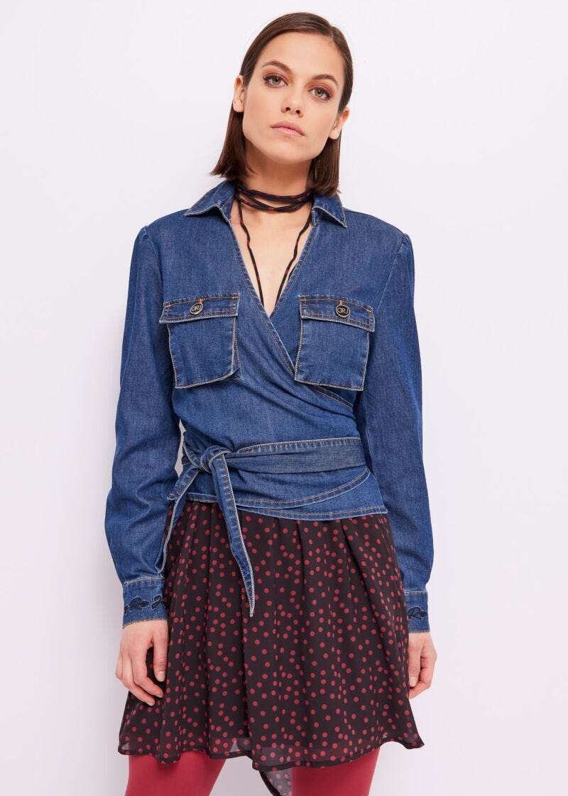 Blusa in denim