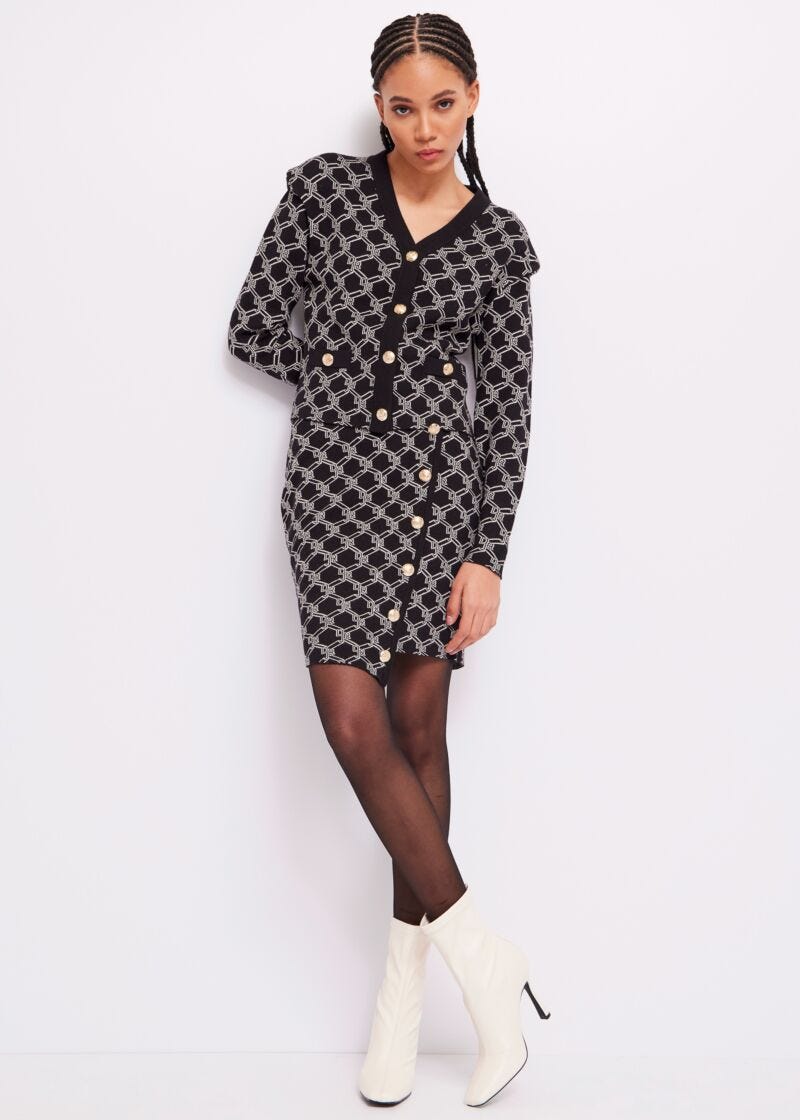 Jacquard cardigan