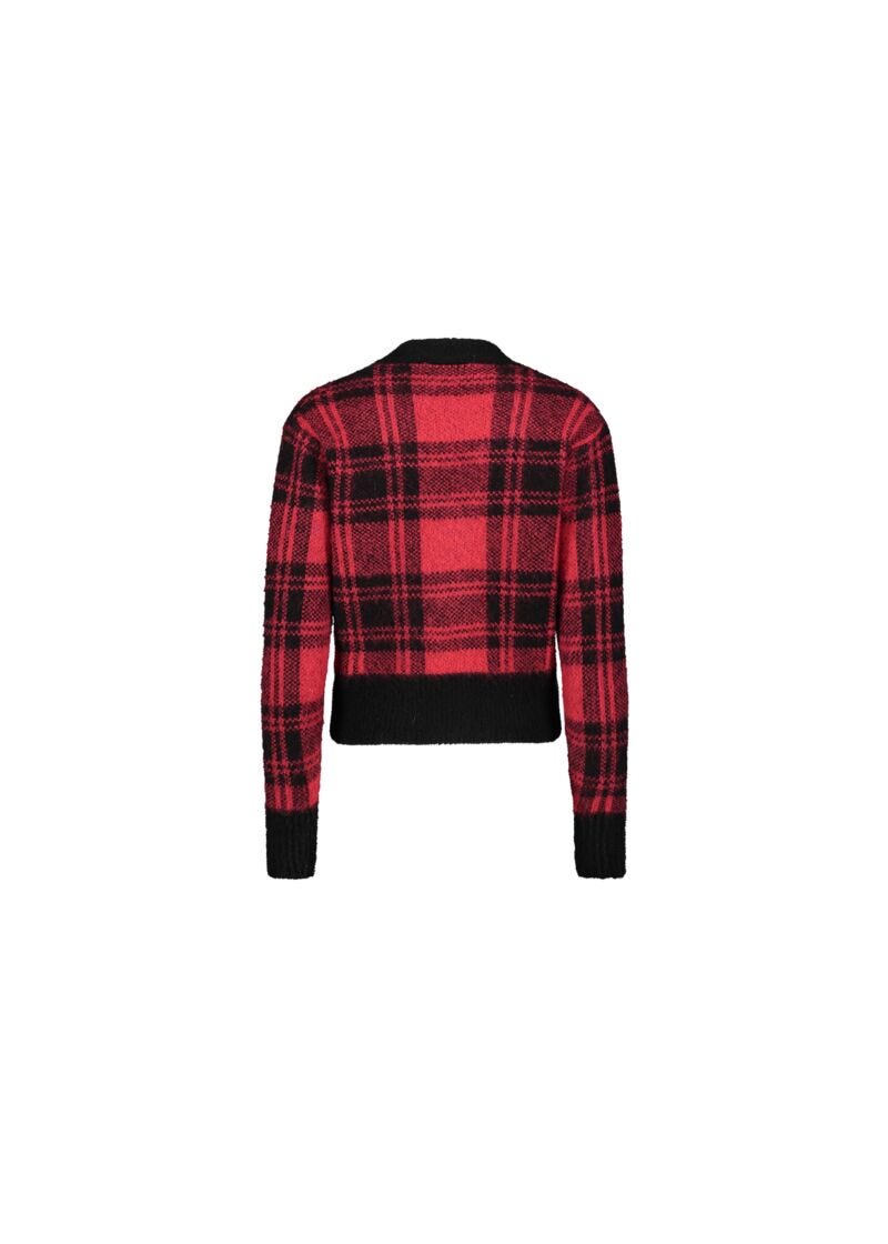 Checked cardigan