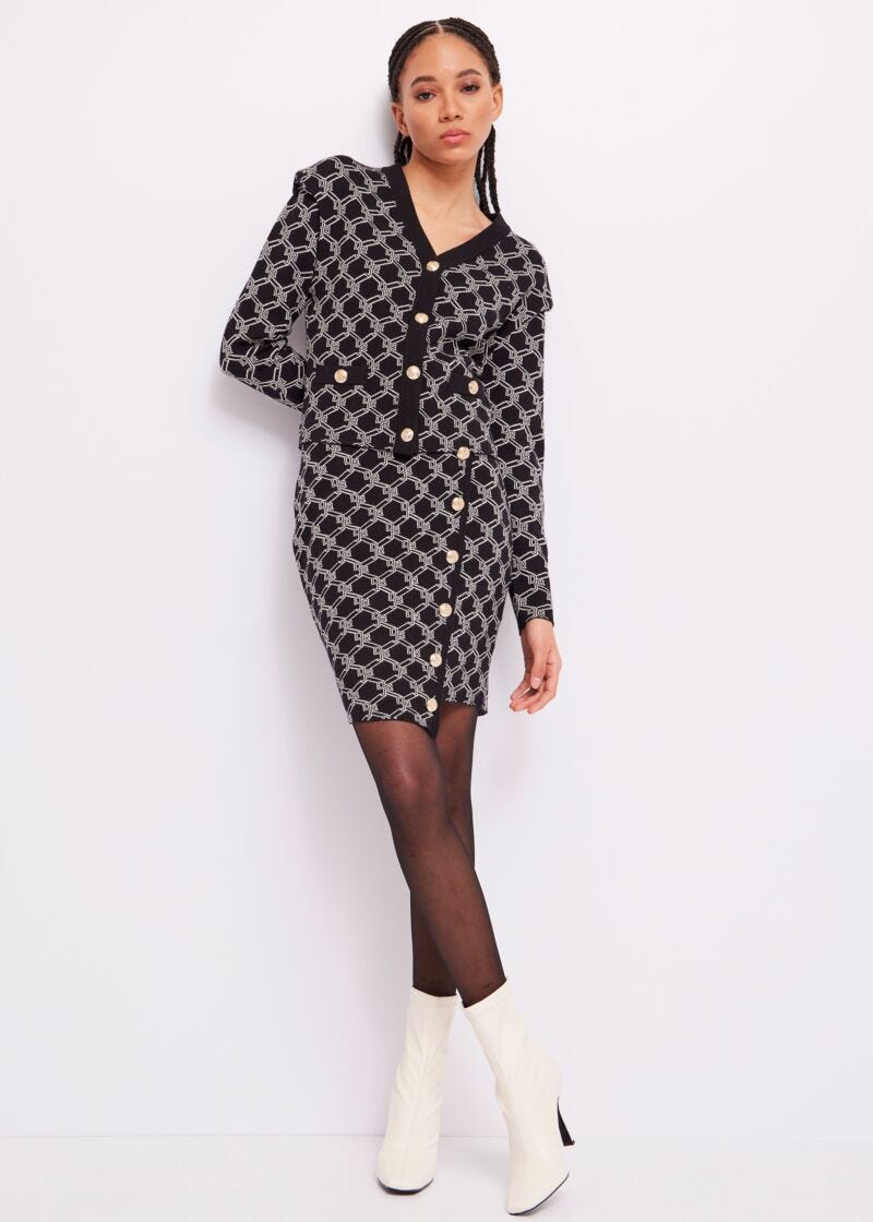 Jacquard skirt